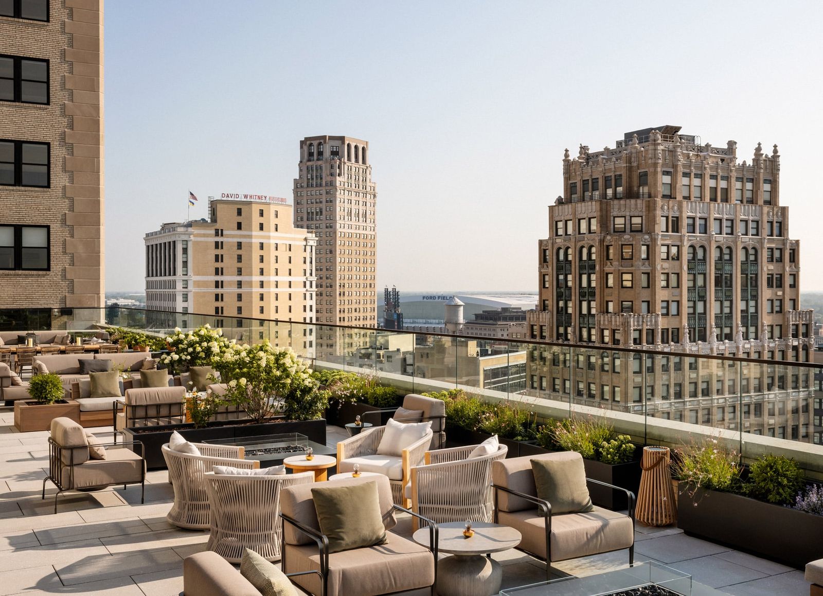 Kamper's rooftop terrace