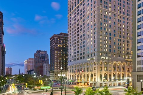 Boulevard Room: Exterior of the Westin Book Cadillac on Washington Boulevard