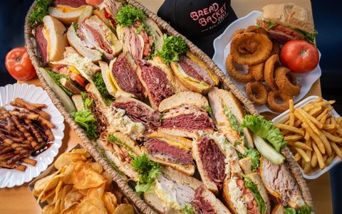 Bread Basket Deli – E. Jefferson: Assorted Bread Basket Deli corned beef sandwiches