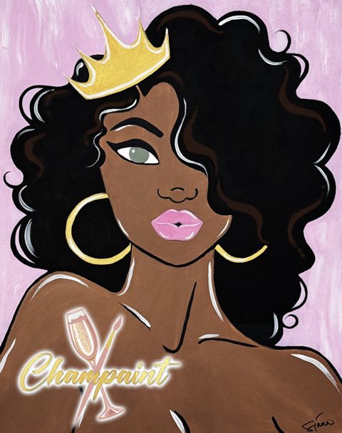 CHAMPAINT: 'Queen Me' CHAMPAINT painting design