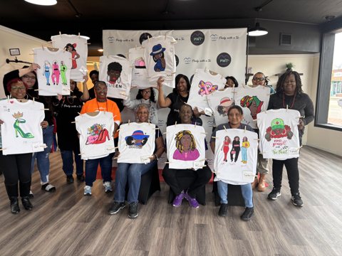 Party with a Tee: T-shirt painting party at Party with a Tee