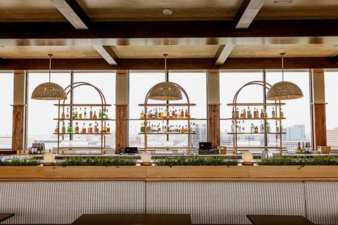 Topa: Topa rooftop terrace above downtown Detroit