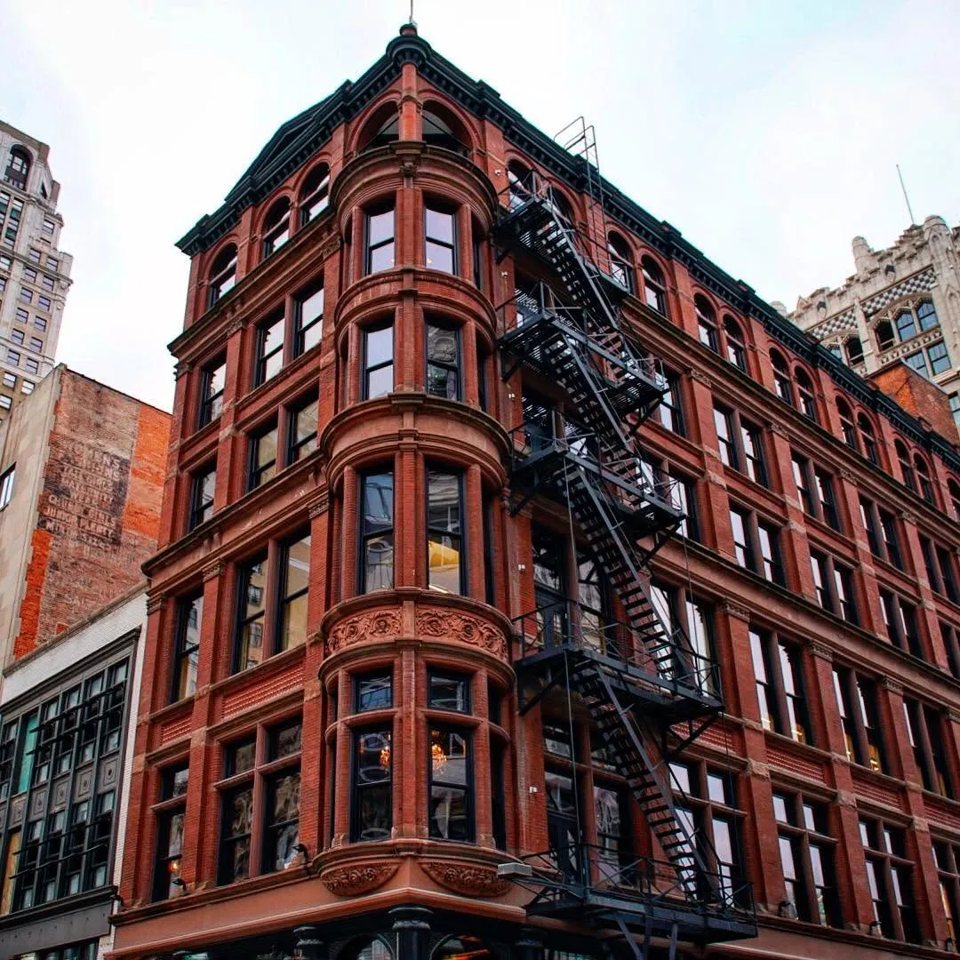 Wright & Company: Exterior of the 1891 Wright-Kay Building on Woodward