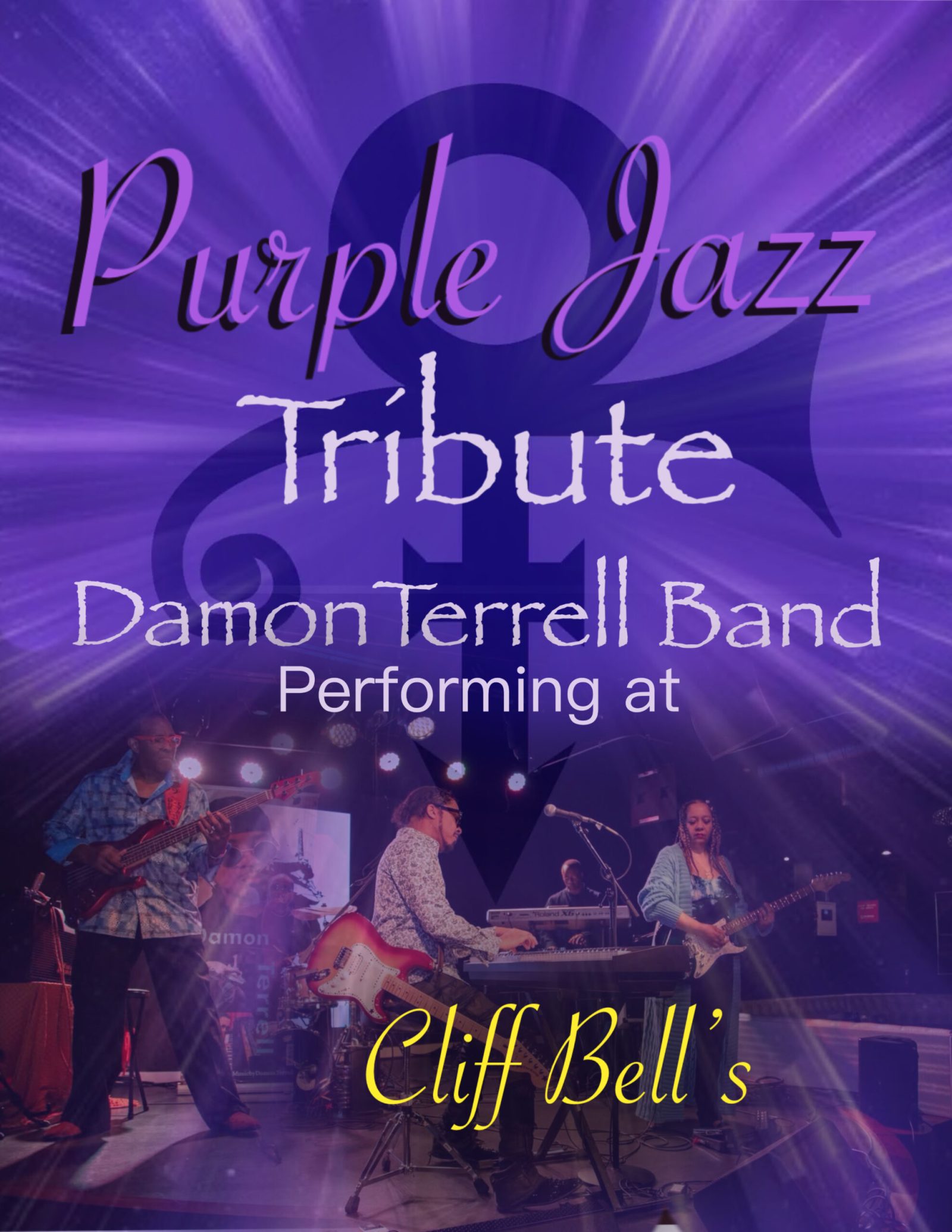 Damon Terrell: Purple jazz emlékműsor — Szervezői kép
