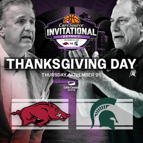 Férfi főiskolai kosárlabda: Michigan State–Arkansas — Szervezői kép