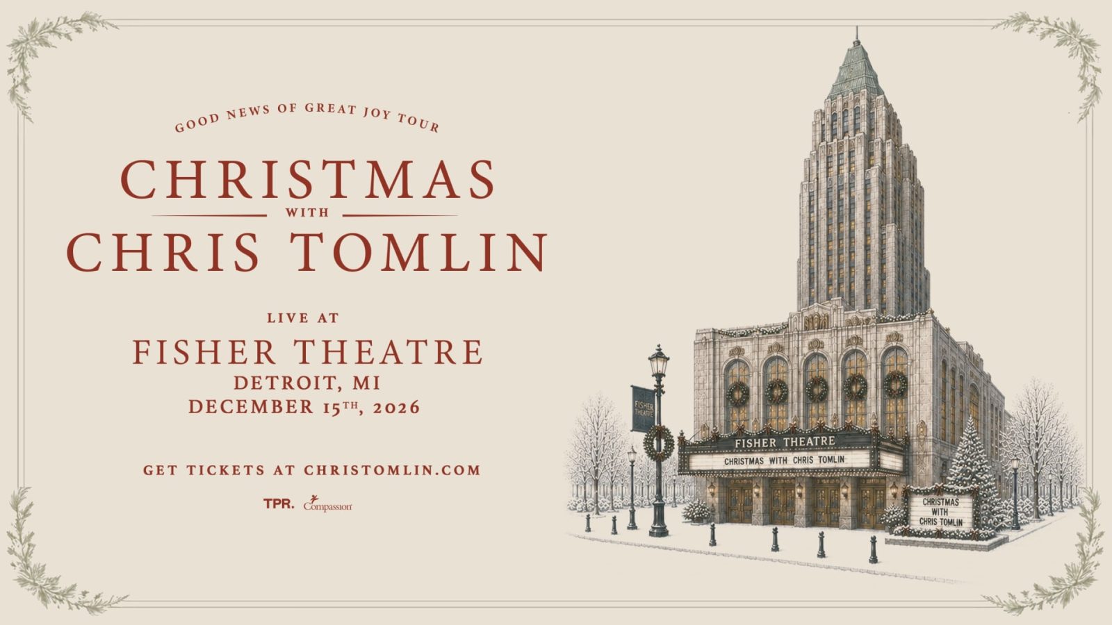 Christmas with Chris Tomlin — Szervezői kép