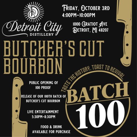 Detroit City Distillery’s Butcher’s Cut Bourbon Batch 100 Celebration — Organizer image