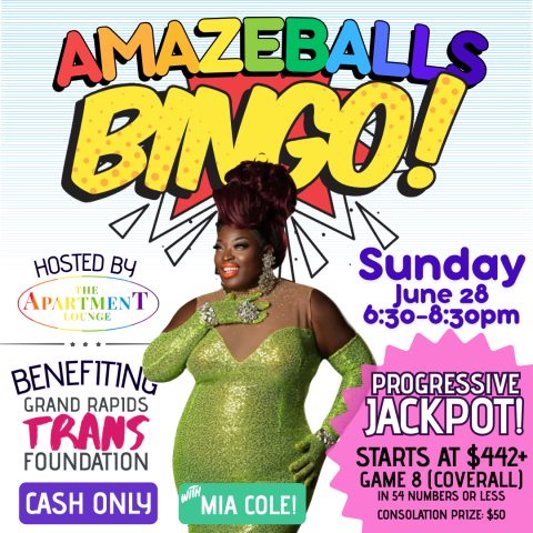 ✨Amazeballs bingó! Mia Cole műsorával ($442+ jackpot) (21+) — Szervezői kép