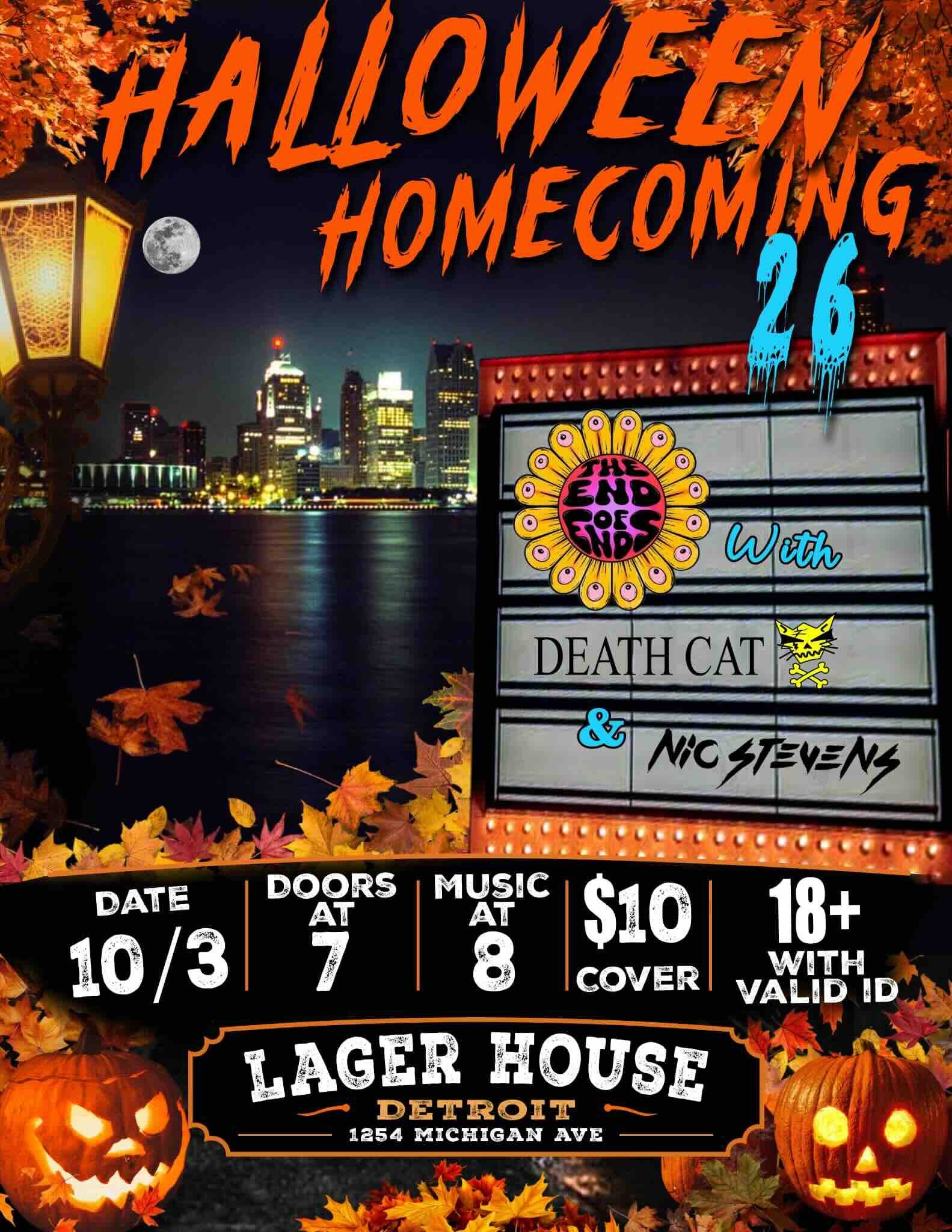 Halloween Homecoming: The End of Ends, Death Cat, Nic Stevens — Organizer image