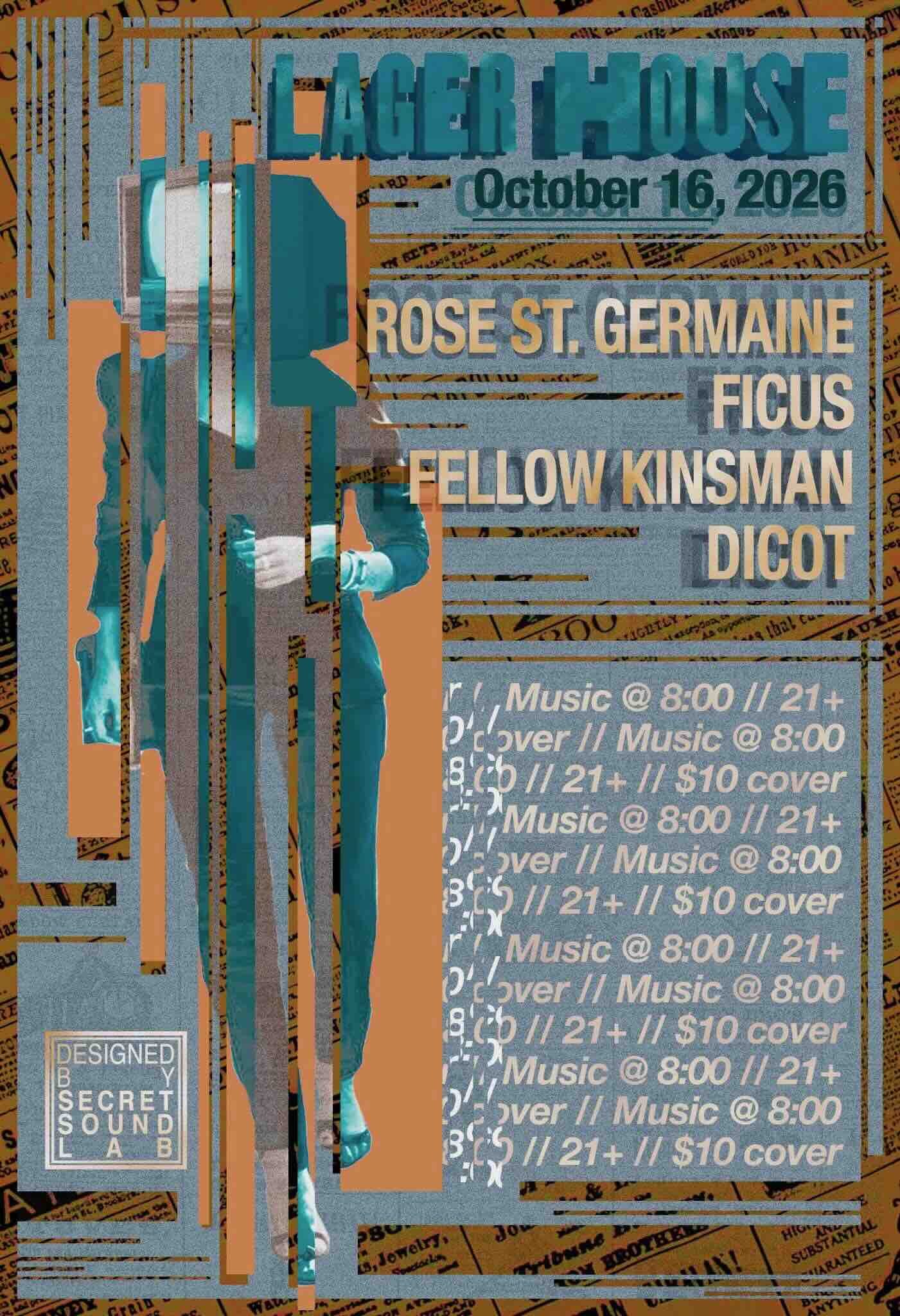 Angie Hartley & the Boys, Ficus, Fellow Kinsman, Dicot — Szervezői kép