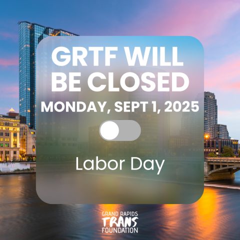 GRTF Closed for Labor Day — Organizer image