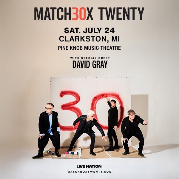 Matchbox Twenty: 30th Anniversary Tour with David Gray — Organizer image