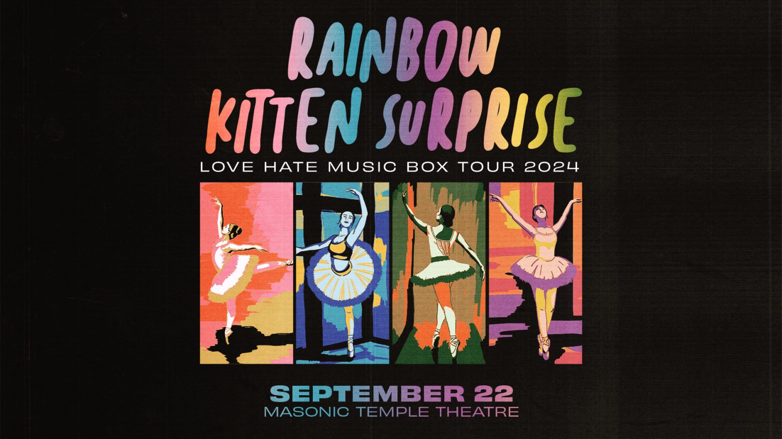 Rainbow Kitten Surprise – Love Hate Music Box Tour — Organizer image