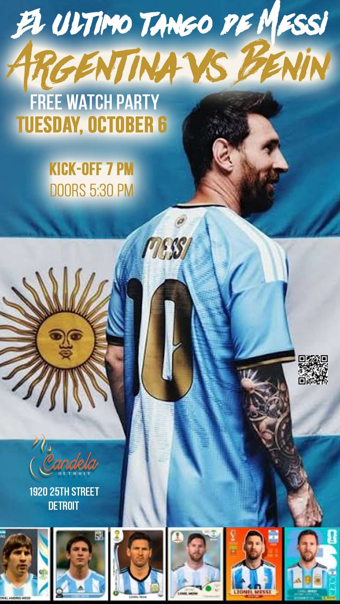 Argentina vs Benin – Messi's Last Tango — Organizer image