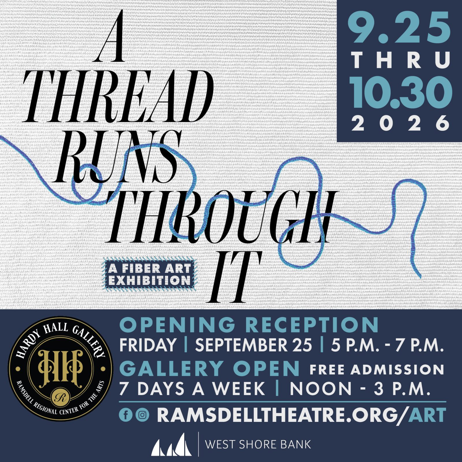 A Thread Runs Through It Reception — Organizer image