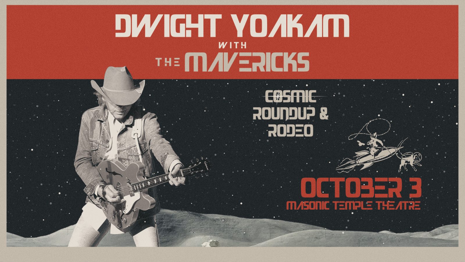 Dwight Yoakam koncertje az Ann Arbor-i Masonic Temple Theatre-ben — Szervezői kép