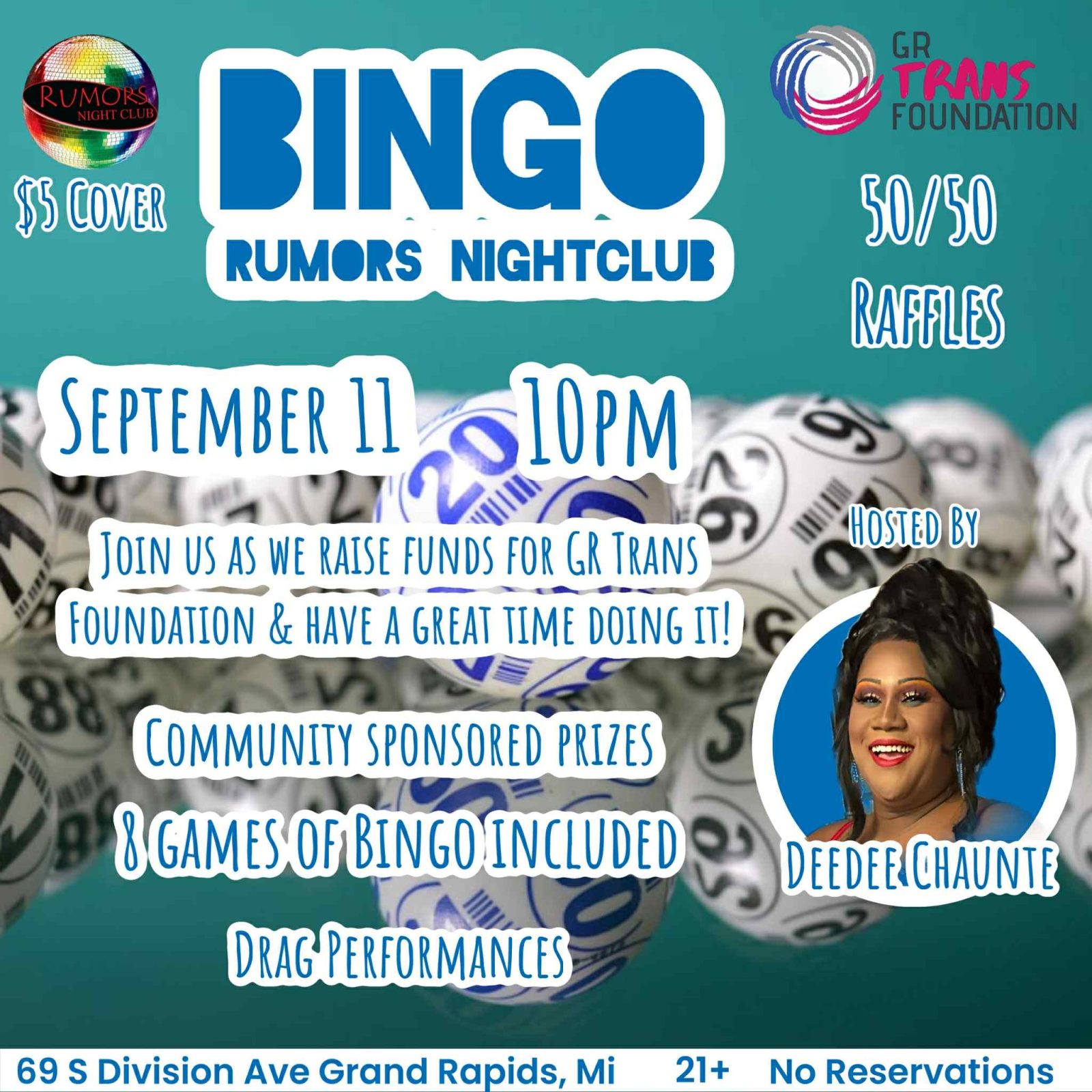 Bingo to benefit GR Trans Foundation (cohosted) — Organizer image