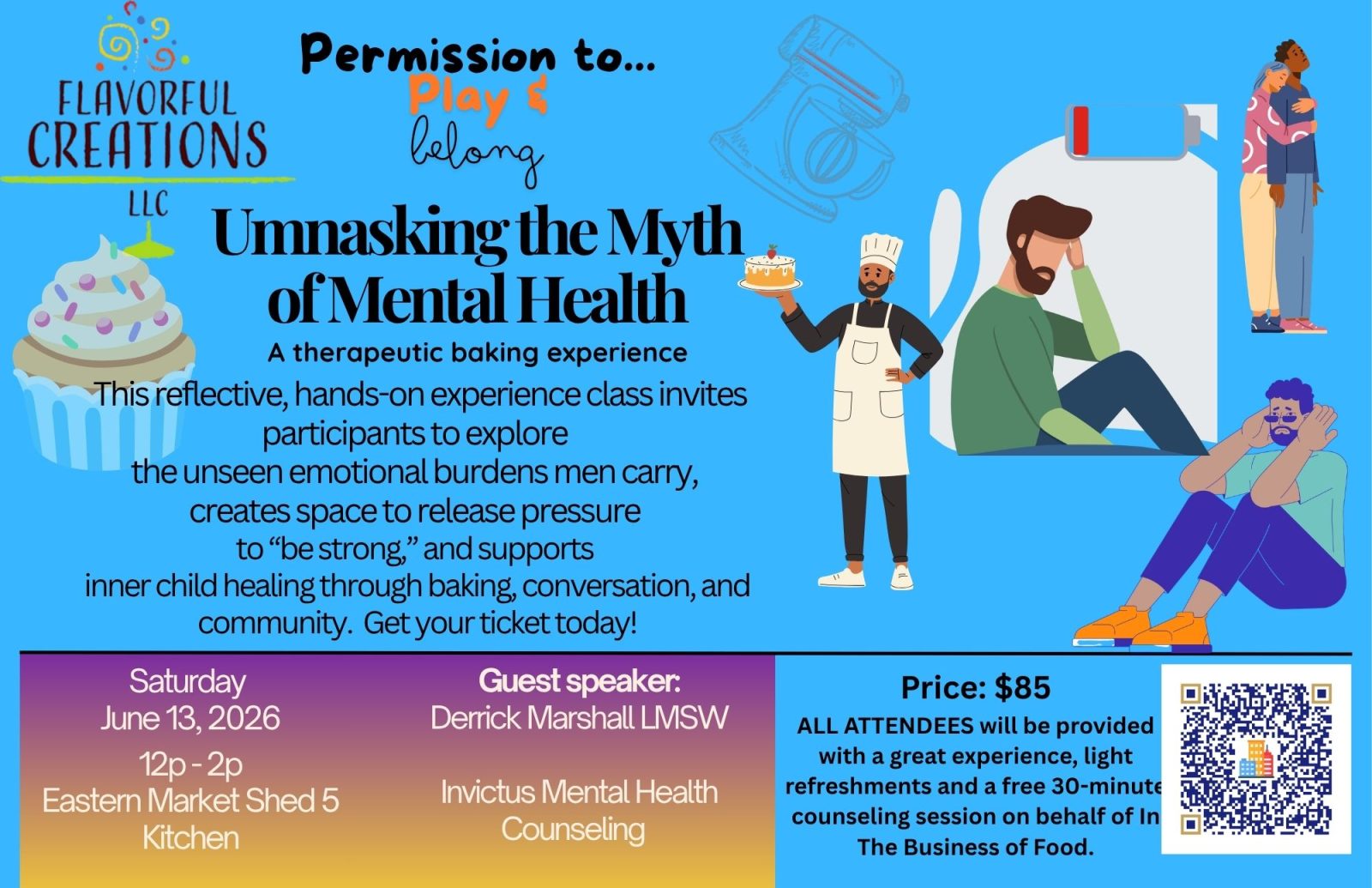 Permission to…Play & Belong – terápiás sütés Detroitban — Szervezői kép