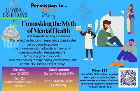 Permission to…Play & Belong: A Therapeutic Baking Experience in Detroit — Organizer image