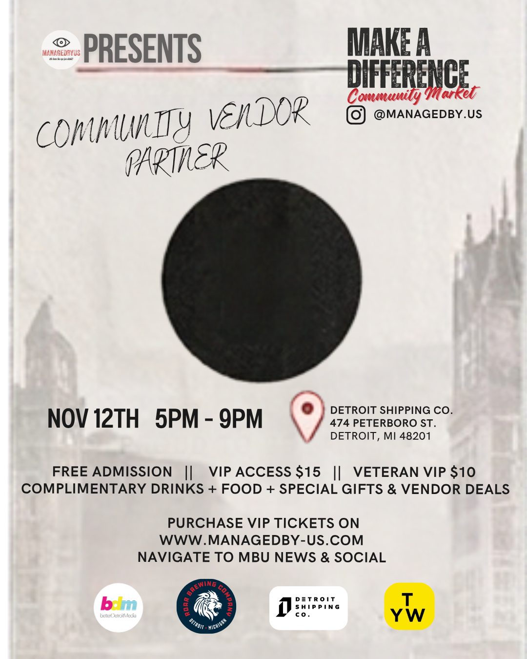 Make A Difference Community Market — Organizer image