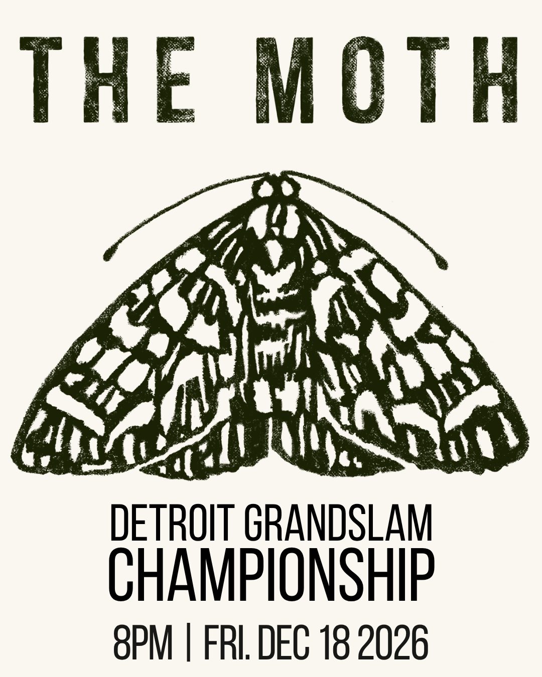 The Moth Detroit GrandSLAM bajnokság — Szervezői kép