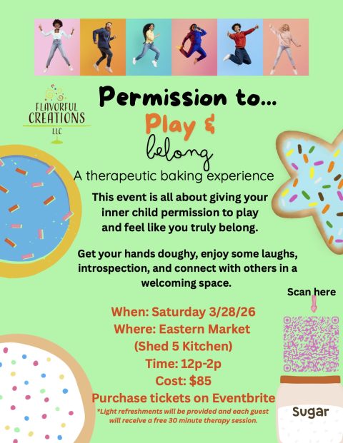 Permission to Play and Belong: A Therapeutic Baking Experience — Organizer image