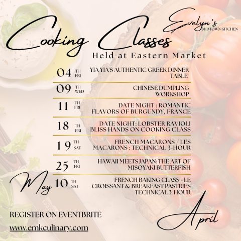 Evelyn’s Midtown Kitchen: Eastern Market Bounty – Cook & Eat! — Organizer image