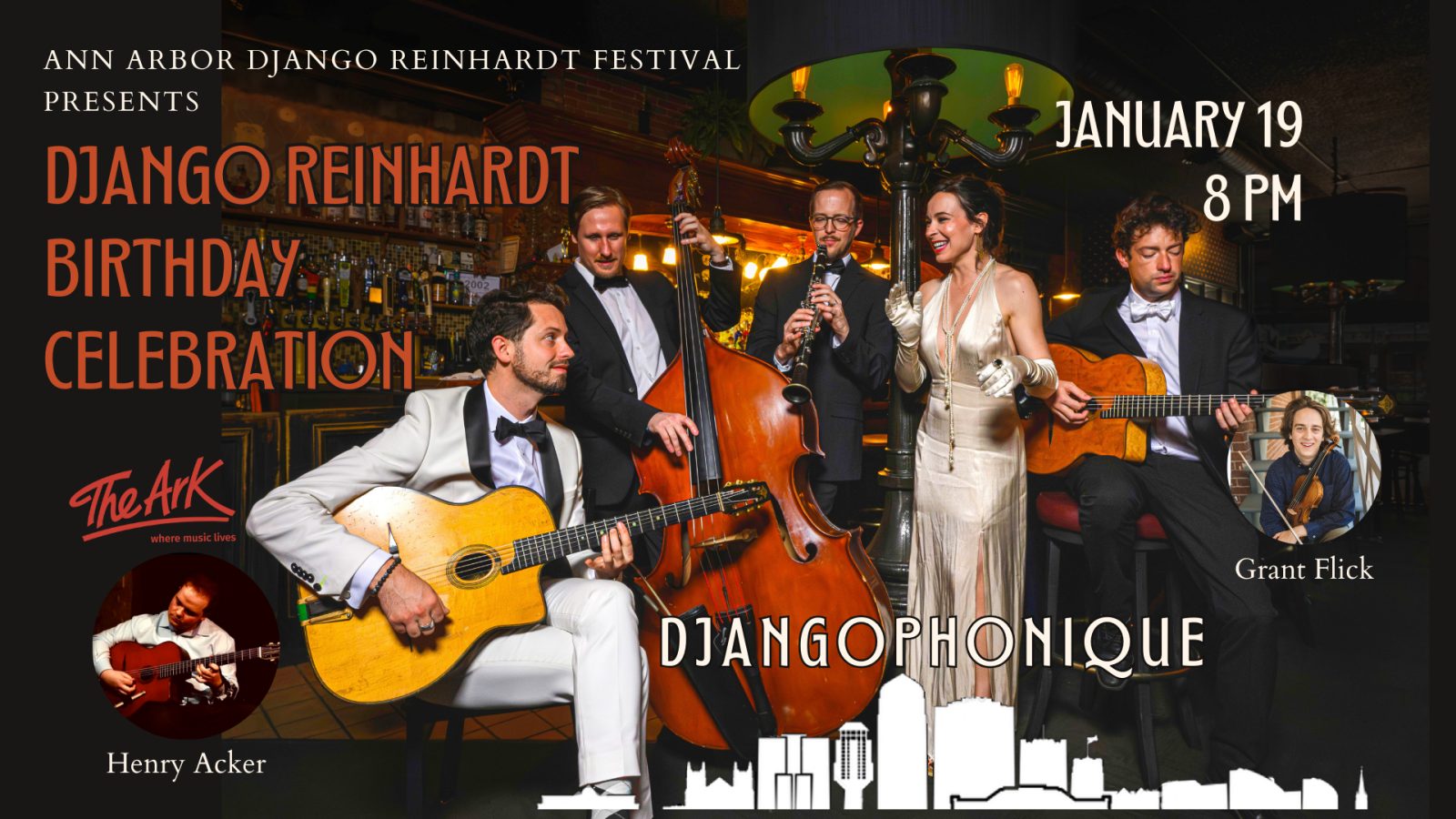 Django Reinhardt Birthday Celebration — Organizer image