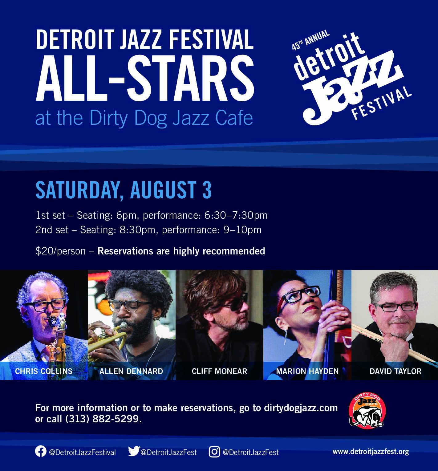 Detroit Jazz Festival All-Stars — Szervezői kép