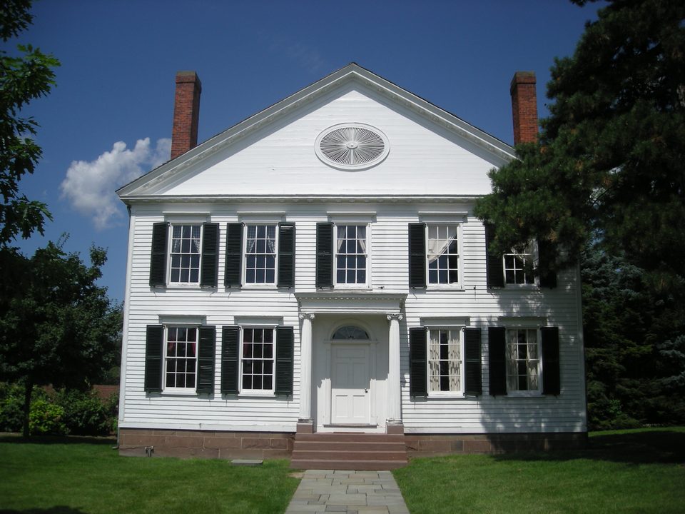 Noah Webster New Haven-i háza, ahol 1828-ban kiadta az amerikai angol nyelv szótárát (fotó: 2013)