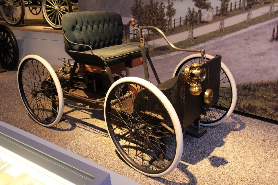 Henry Ford első autója, az 1896-os Quadricycle a Driving America kiállításon (fotó: 2014)