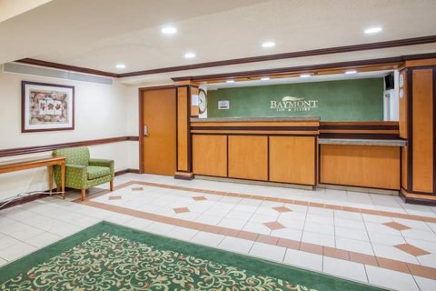 The front desk and lobby
