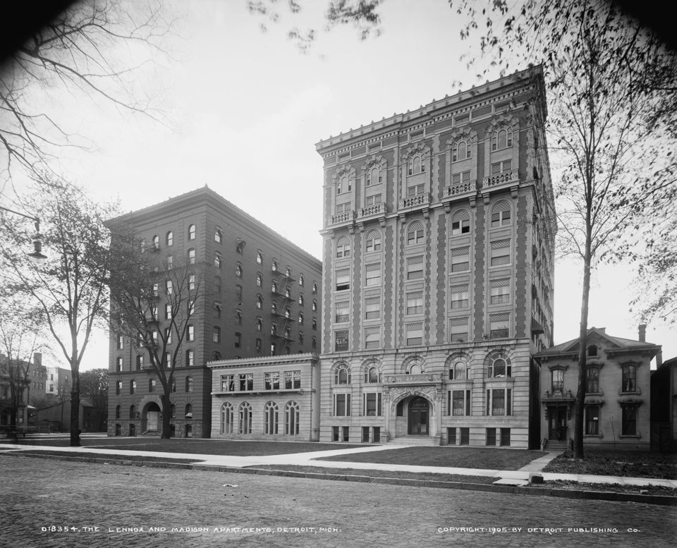 A Lenox és a Madison apartmanszálloda épülete 1905 körül