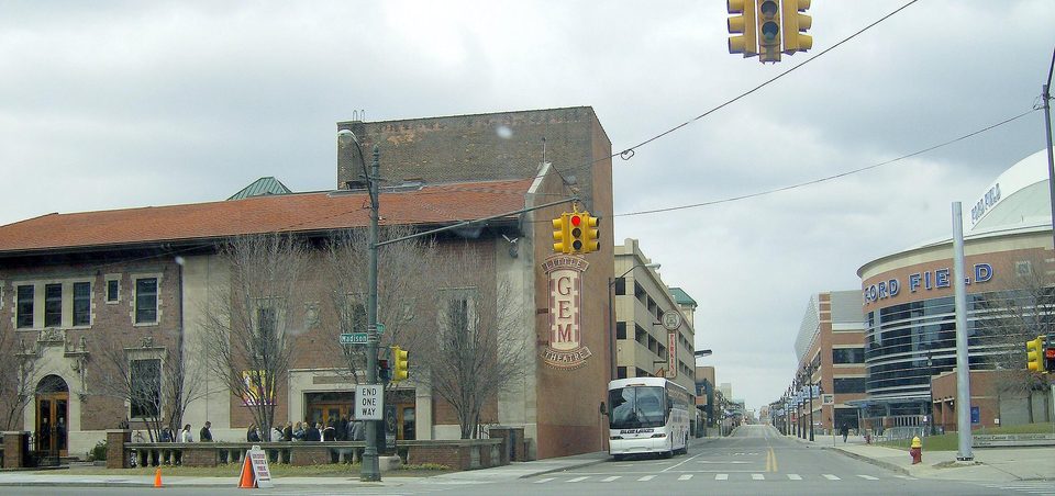 Gem Theatre — Gem Theatre and adjacent Century Building, Detroit