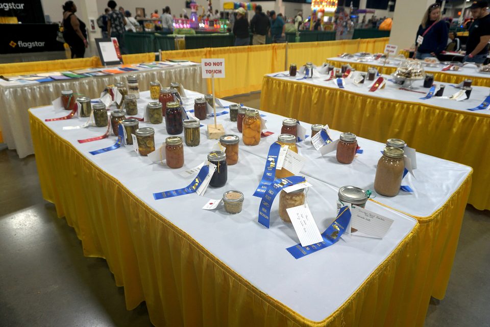 Vibe Credit Union Showplace — Exhibit hall during the 2025 Michigan State Fair