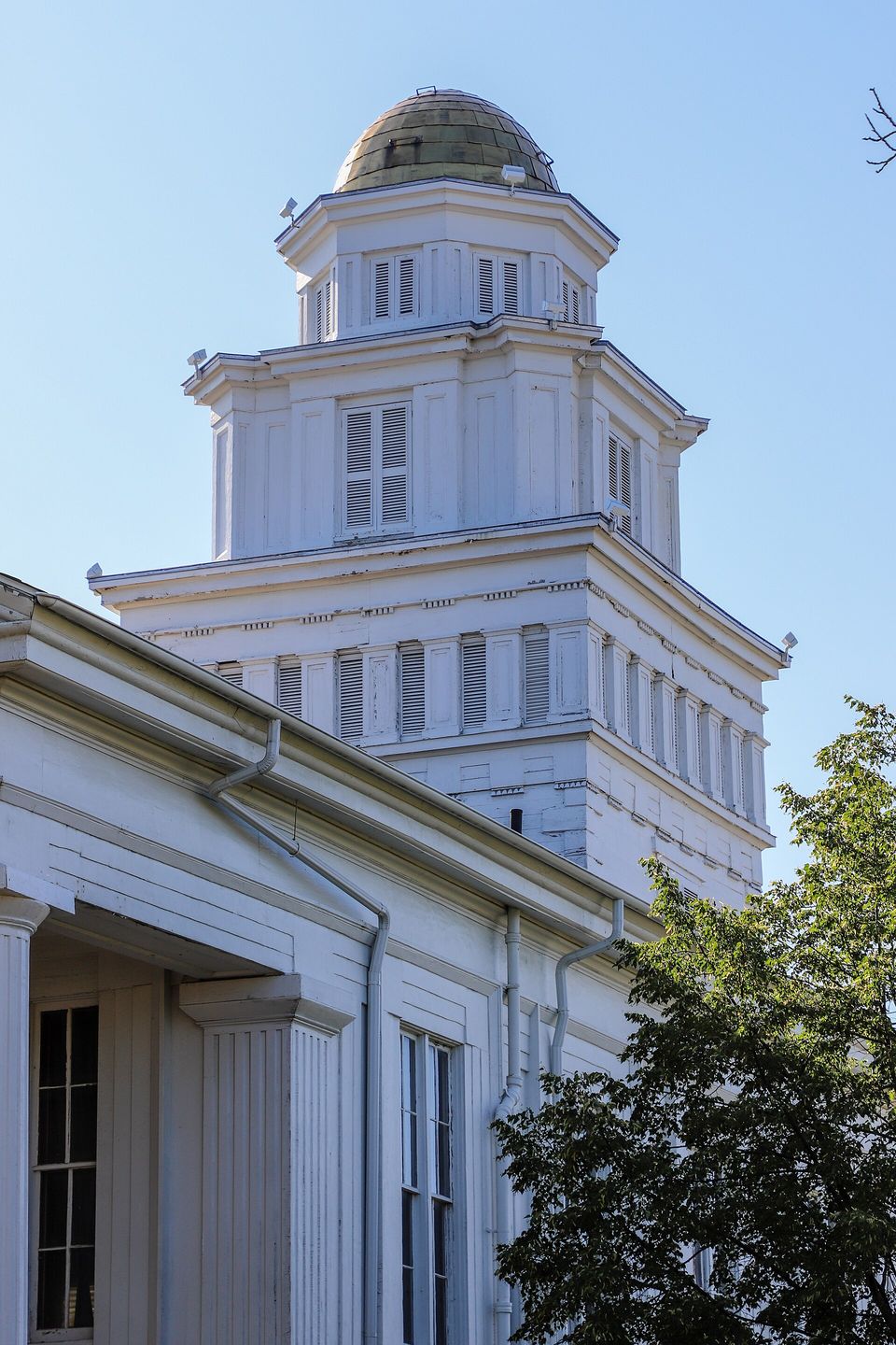 The courthouse cupola up close