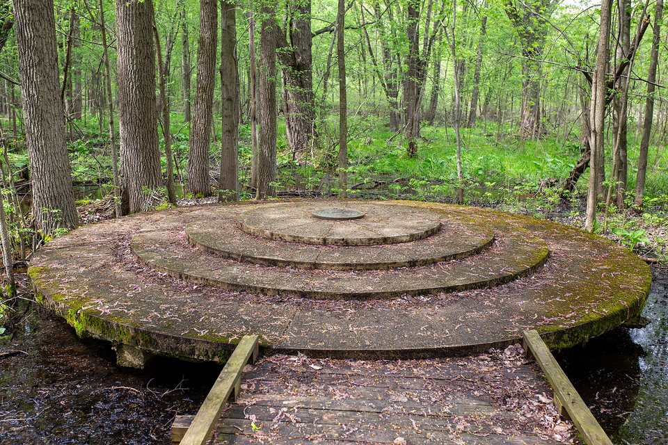 The marker of the Michigan baseline’s eastern initial point