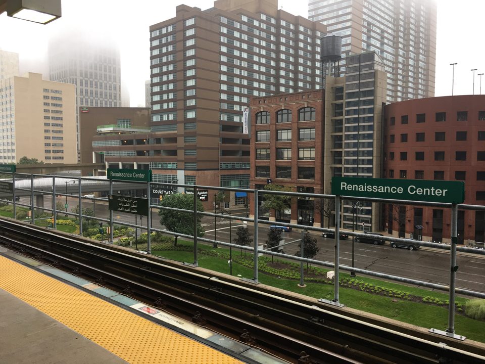 The view from the Renaissance Center platform (2018)