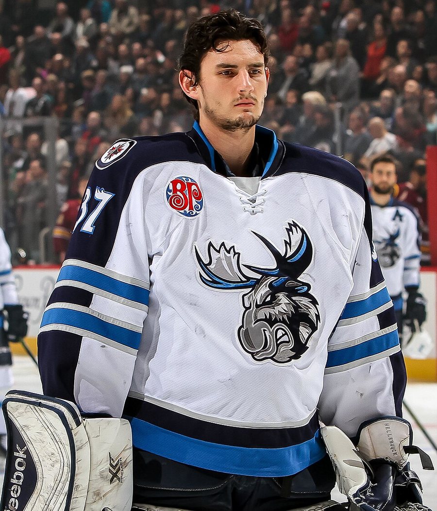 Connor Hellebuyck portréja