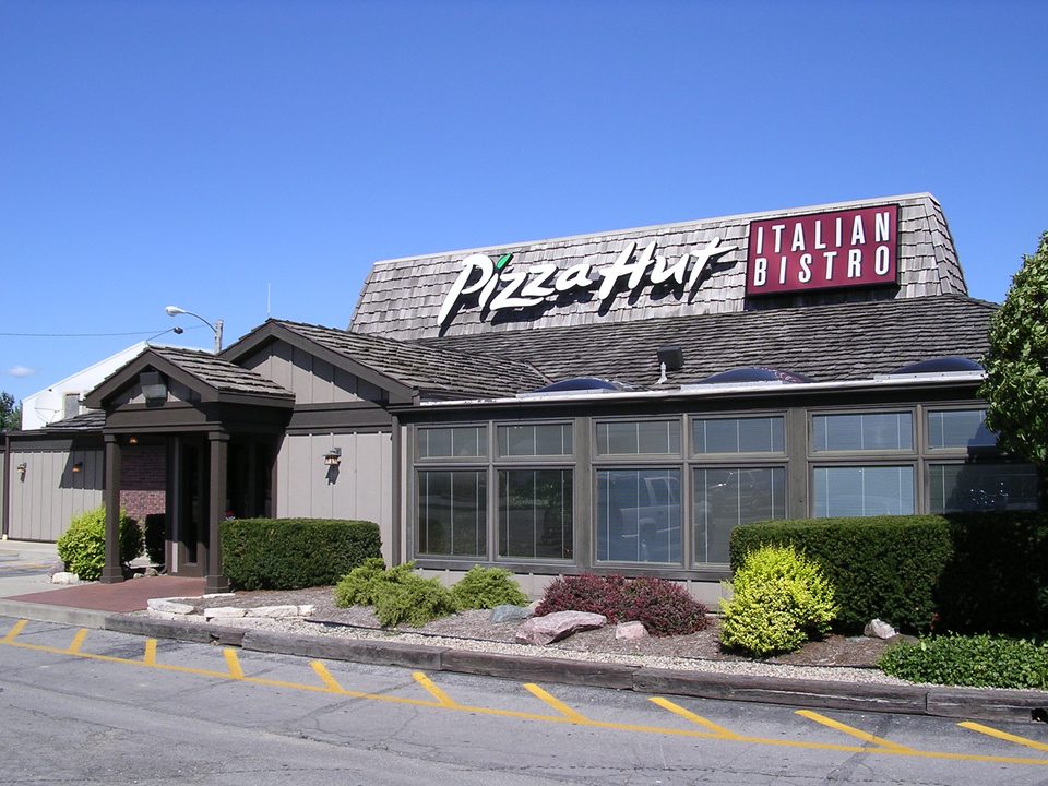 A Pizza Hut Italian Bistro in an old roof building, Indianapolis, 2005