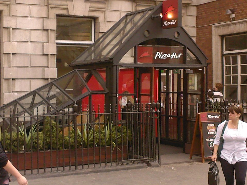 The basement Pizza Hut in London’s Covent Garden, 2009