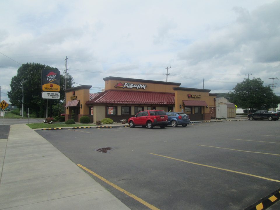 A remodeled Pizza Hut in Olean, New York