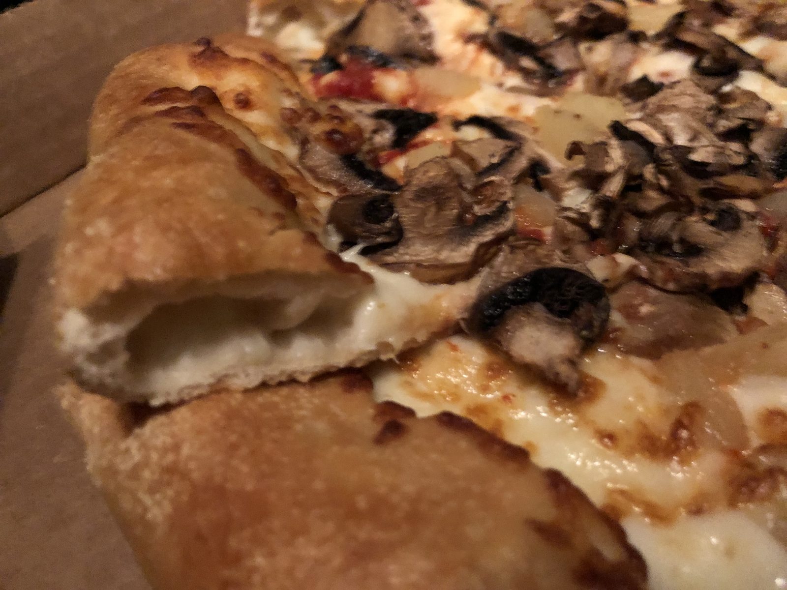 Illustration: a Stuffed Crust slice, not this restaurant