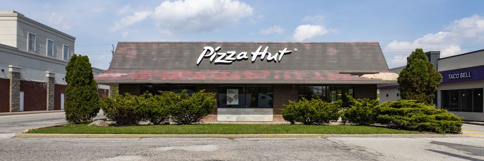 The Pizza Hut on Huron Church Road in Windsor, on the way to the Ambassador Bridge to Detroit