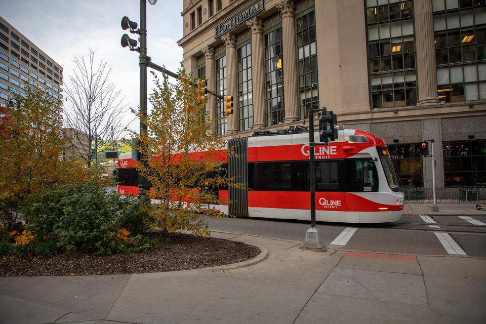 A streetcar around Campus Martius (2021)