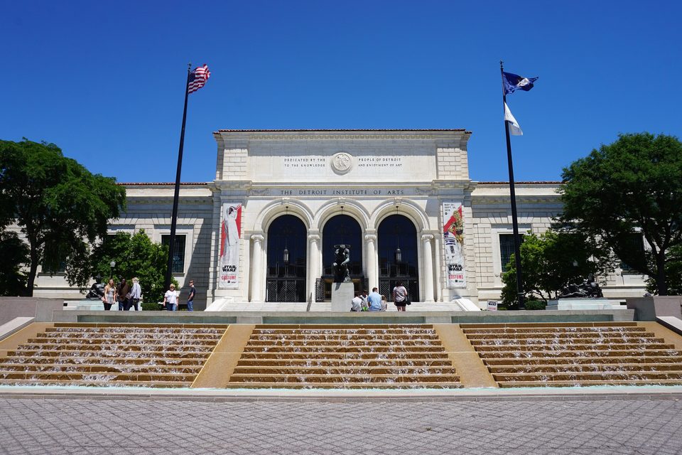 The Detroit Institute of Arts’ Woodward entrance (2018)