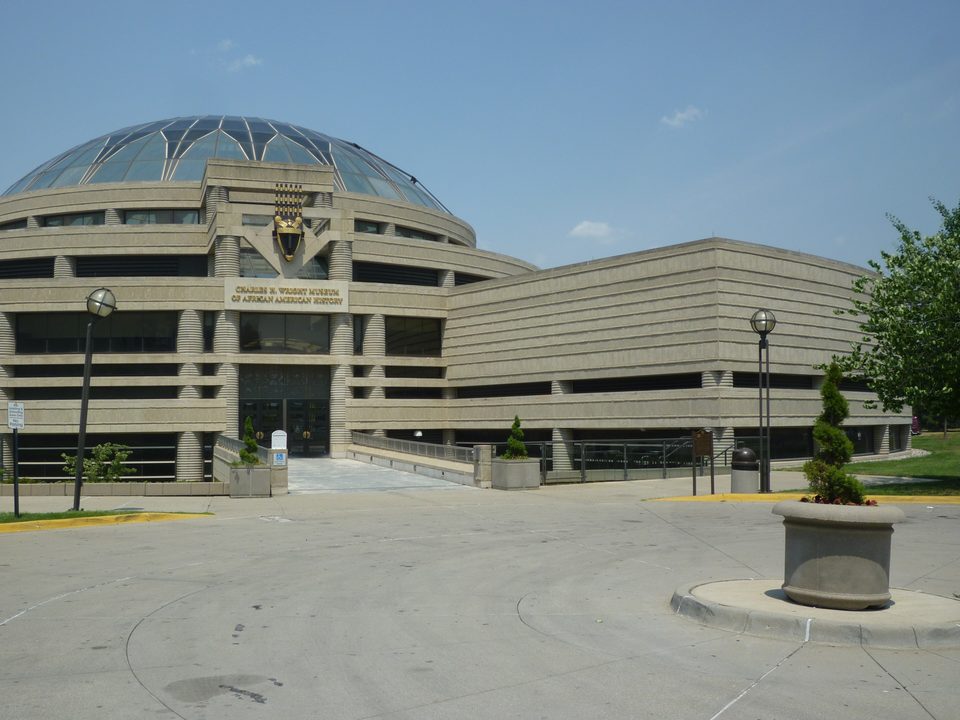 The entrance and dome of the Charles H. Wright Museum of African American History (2012)