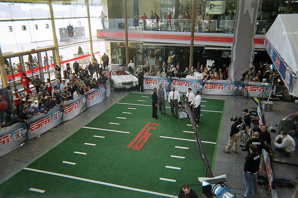ESPN’s set in the Wintergarden during Super Bowl XL week, 2006